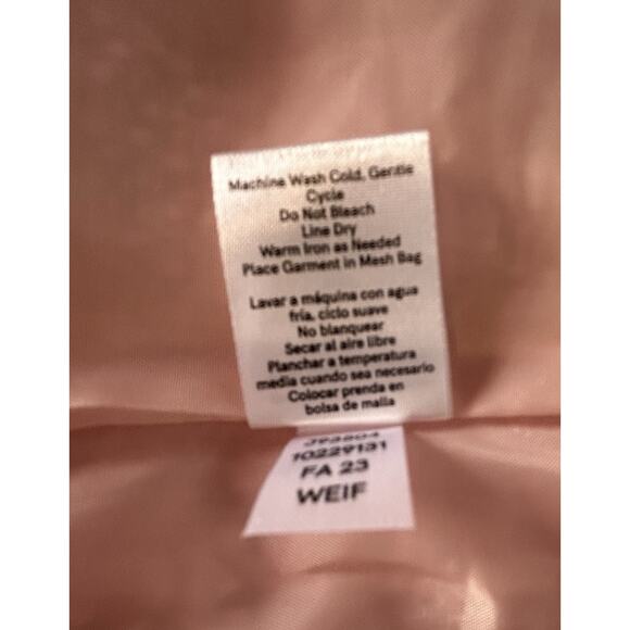 Venus Women Jacket Size 12 Pink Tweed -Open Front - Picture 15 of 16